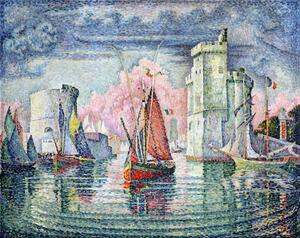 Paul Signac - Konsttryck The Port at La Rochelle, 1921, (40 x 30 cm)