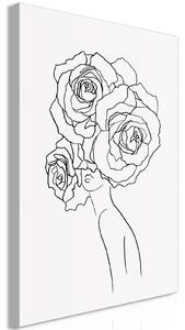 Canvas Tavla - Fancy Roses Vertical - 40x60