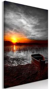 Canvas Tavla - Romantic Lake Vertical - 40x60