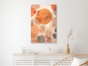 Canvas Tavla - Amber Kaleidoscope Vertical - 40x60