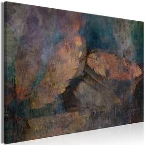 Canvas Tavla - Copper Leaves Wide - 60x40