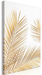 Canvas Tavla - Golden Palm Leaves Vertical - 40x60