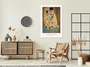 Canvas Tavla - Gustav Klimt - The Kiss Vertical - 40x60