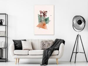 Canvas Tavla - Modernist Flower Vertical - 40x60