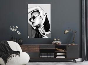 Canvas Tavla - Stylish Lady Vertical - 40x60