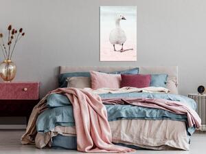 Canvas Tavla - Winter Duck Vertical - 40x60