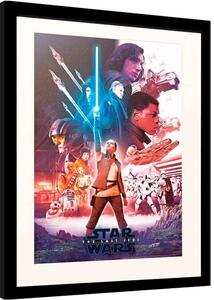Inramad poster Star Wars: Episode VIII - The Last of the Jedi - Blue Saber