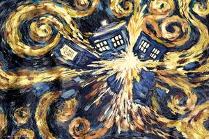 Poster, Affisch DOCTOR WHO - exploding tardis, (91.5 x 61 cm)