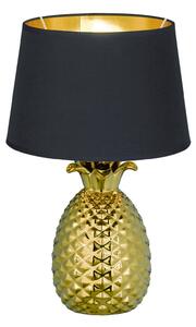 Trio Lighting Pineapple bordslampa 43cm E27 guld/ svart - Guld|Svart
