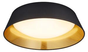 Trio Lighting Ponts LED plafond 45cm svart/ guld - Svart|Guld