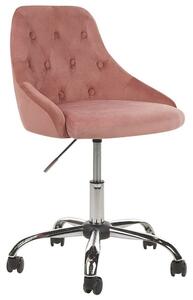 Kontorsstol Parrish Rosa/svart/silver - Rosa/svart/silver