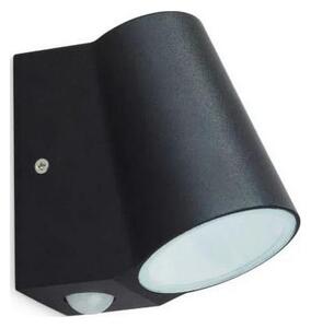 LED Utomhusvägglampa med sensor BUNOL LED/6W/230V IP44 svart