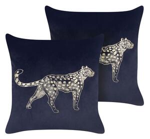 Prydnadskuddar Marula set om 2 Svart/guld - Svart/guld