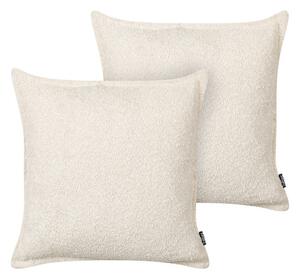 Prydnadskuddar Senecia set om 2 Ljusbeige - Ljusbeige