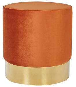 Sittpuff Sophia Orange/guld - Orange/guld