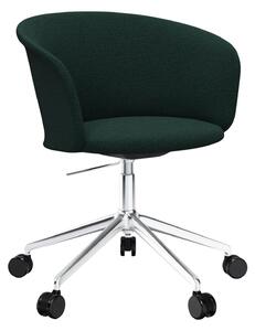 HEM - Kendo Swivel Chair 5-star Castors - Pine/Polished - Kontorsstolar - Sabine Marcelis,LucidiPevere - Grön - Metall/Trä/Syntetiskt/Skum/Ull