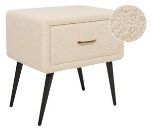 Sängbord Flayat Beige, svart, roséguld - Beige, svart, roséguld