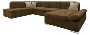 Zumar Soffa med Divan och Schäslong 4-sits - Brun/Beige