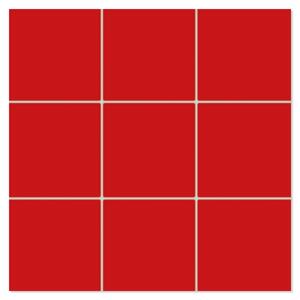 Mosaik Klinker Paintbox Röd Matt 30x30