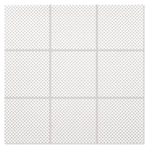 Mosaik Klinker Paintbox Vit-Våffla Matt-Relief 30x30
