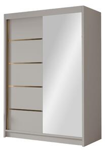Lungos Garderob med Spegel 120x200 cm - Beige