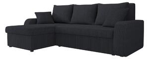 Alvared Soffa med Divan 3-sits - Svart