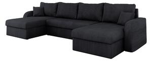 Alvared Soffa Dubbeldivan 4-sits - Svart