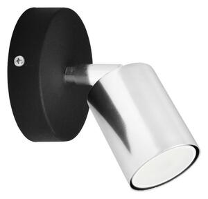 LED väggspotlight TUNE 1xGU10/6,5W/230V matt krom/svart