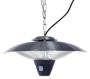 Uteplatsvärmare Silver Metall ø 51 cm Takmonterad 1800W Beliani