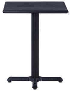 Trädgårdsbord svart 60x60x75 cm
