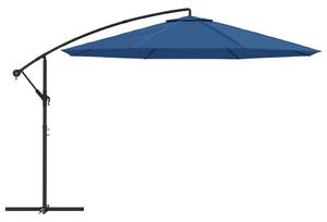 Frihängande parasoll med aluminiumstång 350 cm blå
