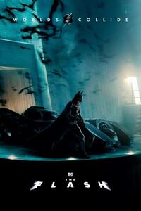 Poster, Affisch The Flash - Batman & Batmobile, (61 x 91.5 cm)