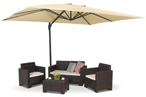 Garden Point beige Siena 3x4 m parasoll