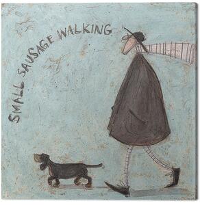 Canvastavla Sam Toft - Small Sausage Walking