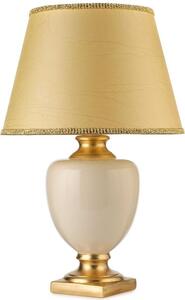 ONLI - Bordslampa MOZART 1xE27/22W/230V beige/guld 75 cm