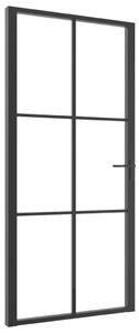 Innerdörr ESG-glas och aluminium 102,5x201,5 cm svart