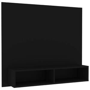 Väggmonterat tv-skåp svart 102x23,5x90 cm konstruerat trä