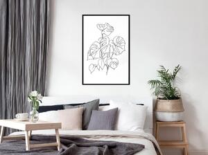 Inramad Poster / Tavla - Bouquet of Leaves - 20x30 Guldram