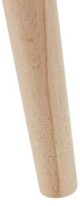 Blomkruka Grå Magnesium Trä ⌀ 21 cm Vit Handmålat mönster 3 ben i bokträ Rund Boho för inomhus- och utomhusbruk Beliani