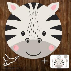 Barnmattor – zebra