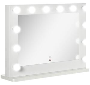 Hollywood spegel touch 12 LED 80x60 cm