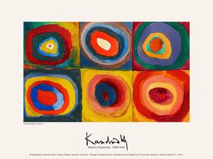 Bildreproduktion Colour Study One (Vintage Abstract) - Wassily Kandinsky