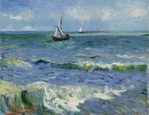 Bildreproduktion The Sea at Les Saintes-Maries-de-la-Mer, Vincent van Gogh