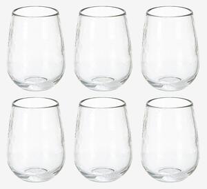 Affari of Sweden - Glas Hyde Ø8 cm 6-pack - Transparent - Dricksglas - Från Homeroom