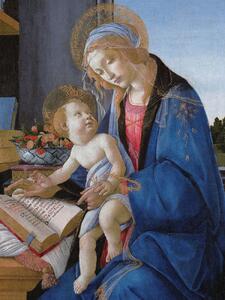 Konsttryck The Madonna & The Book - Sandro Botticelli, (30 x 40 cm)