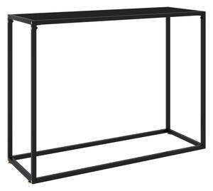 Konsolbord svart 100x35x75 cm härdat glas - Svart