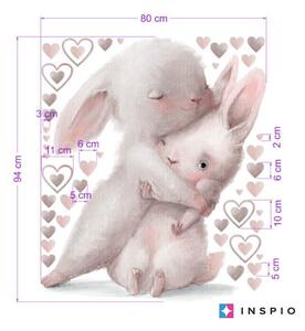 Akvarellklistermärke – kaniner