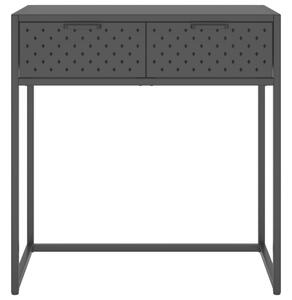 Konsolbord svart 72x35x75 cm stål - Svart