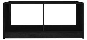 Soffbord svart 75x50x33,5 cm massiv furu - Svart