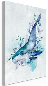 Canvas Tavla - Mr. Whale Vertical - 40x60
